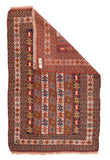 Semi Brown Fine Kurd Kazak Area Rug