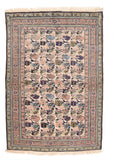 Semi Antique Ivory Persian Meshkin/Ardebil Area Rug