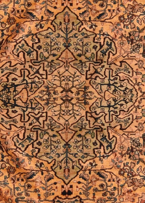 Antique Persian Farahan Sarouk Area Rug
