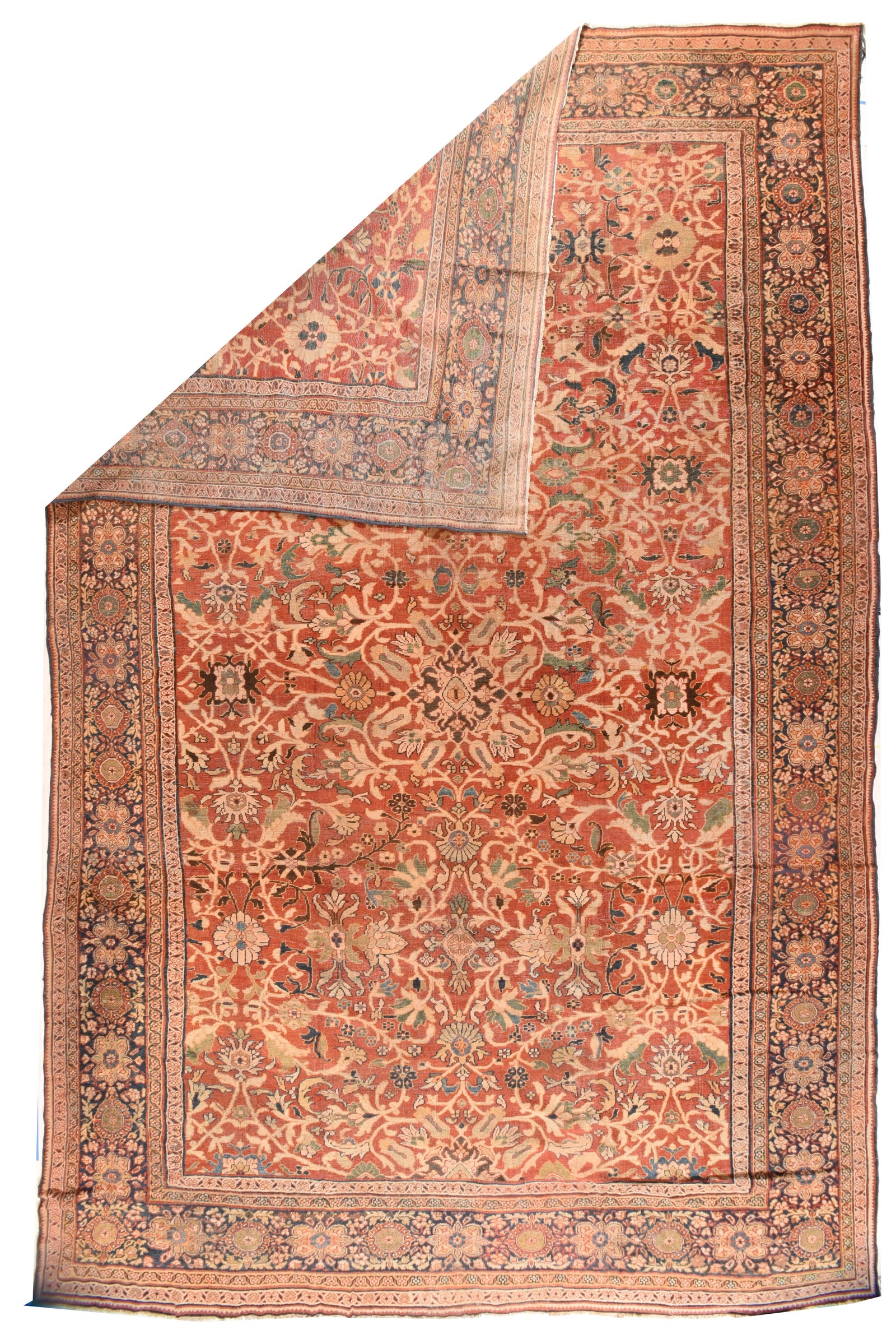 Antique Persian Mahal Soultanabad Area Rug