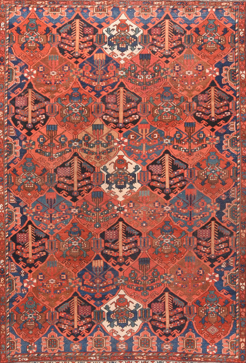 Antique Persian Bakhtiari Area Rug