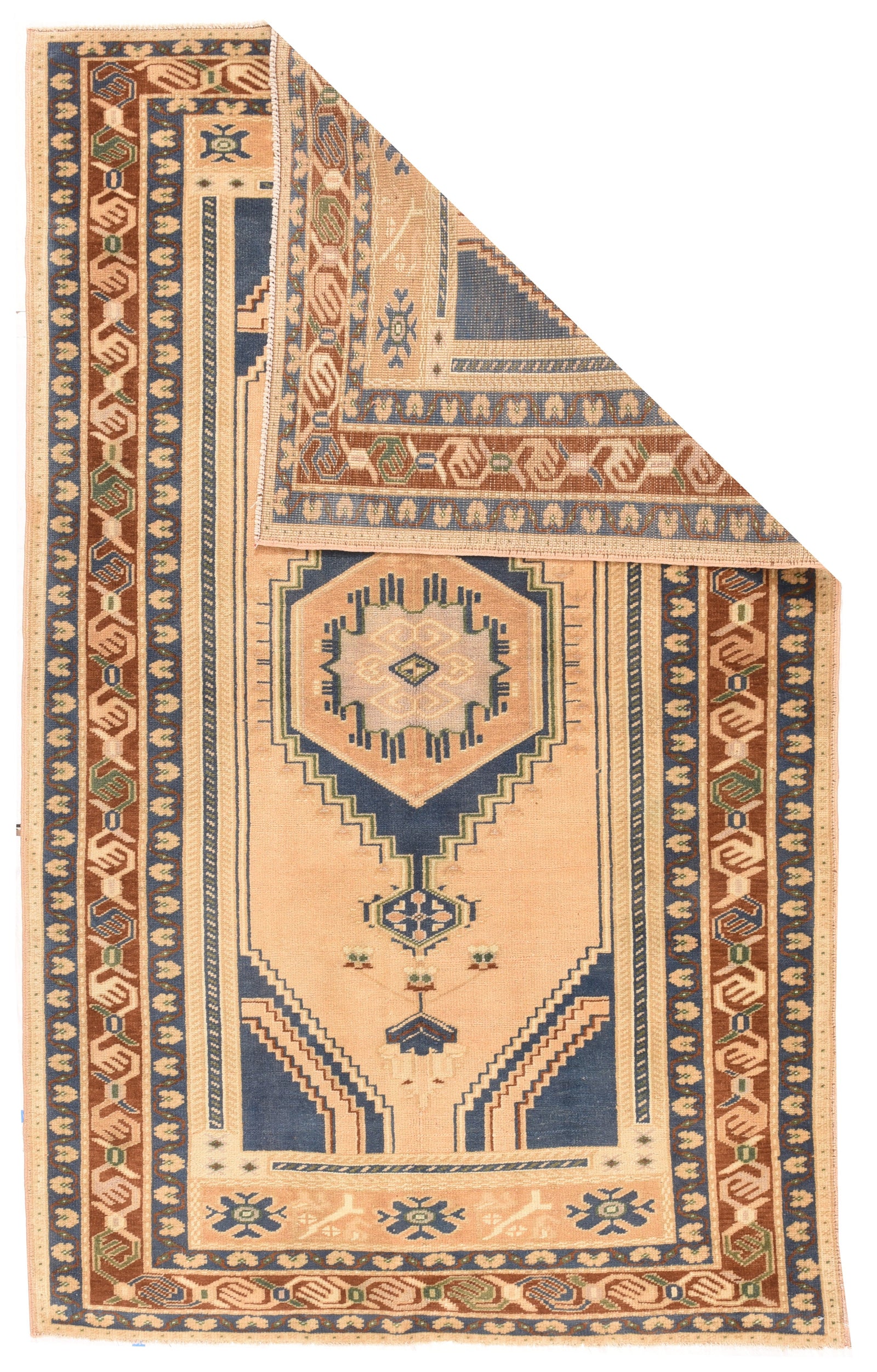 Antique Turkish Oushak Area Rug