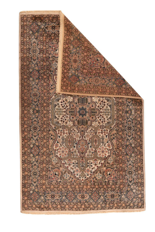 Semi-Antique Pak Persian Tabriz Design, Size 5'0" X 8'2"