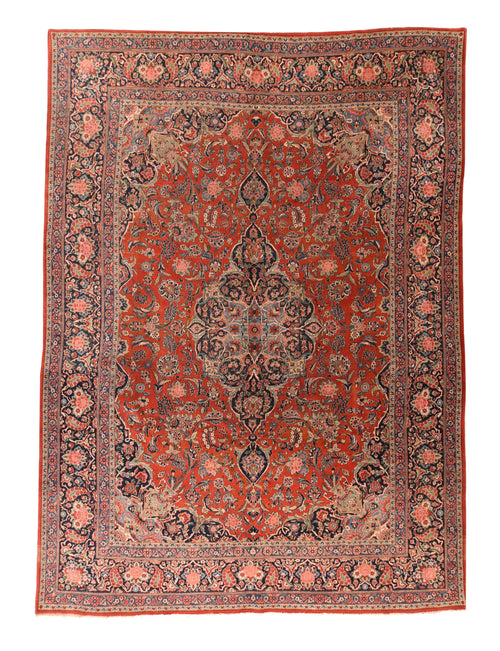 Hand Knotted Persian Kashan Wool