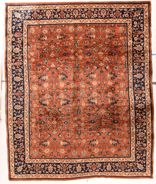 Hand Knotted Persian Sarouk Mohajeran Wool