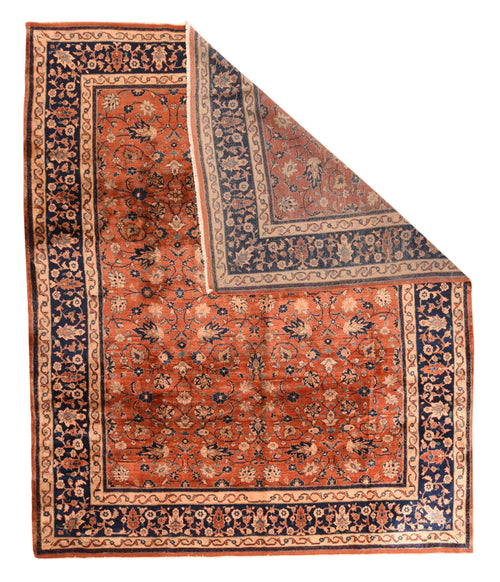 Antique Persian Mohajeran Sarouk Area Rug