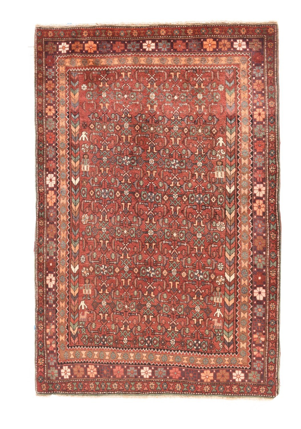 Fine Semi-Antique Persian Gholtogh, Size 4'1" X 6'4"