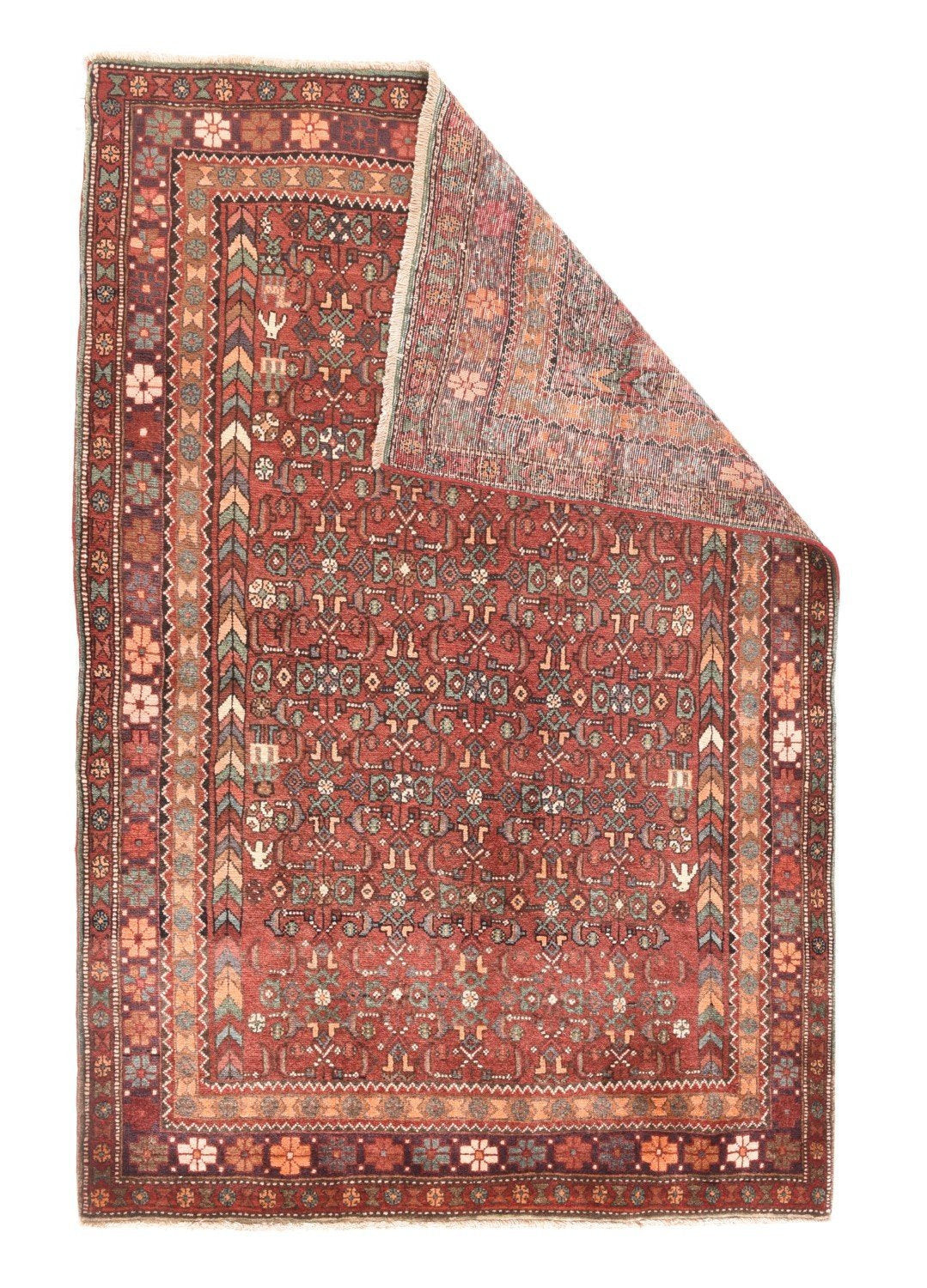 Fine Semi-Antique Persian Gholtogh, Size 4'1" X 6'4"