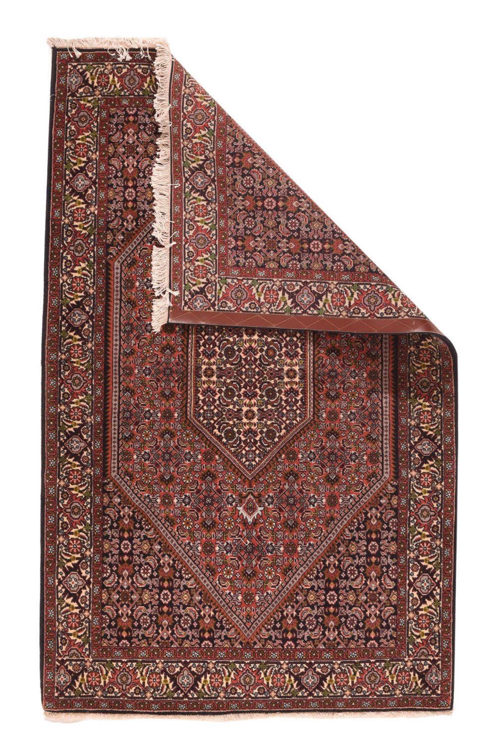 Semi-Antique Persian Bidjar, Size 3'8" X 6'2"