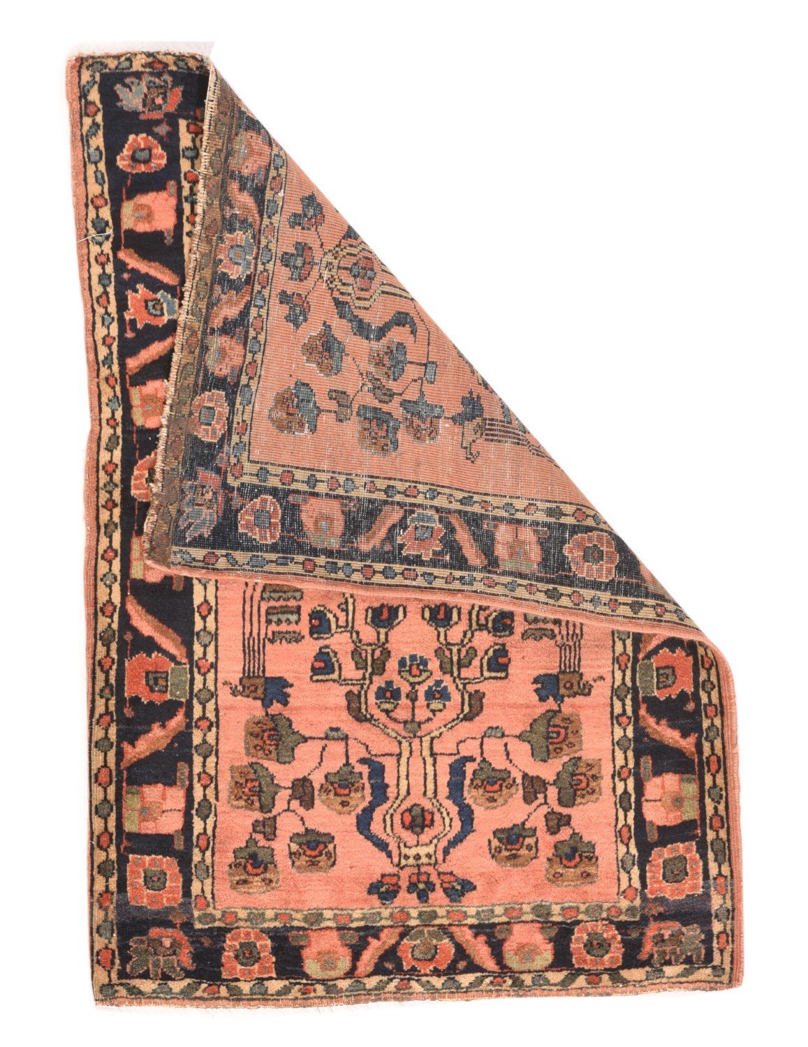 Semi-Antique Persian Sarouk, Size 1'9" X 2'7"