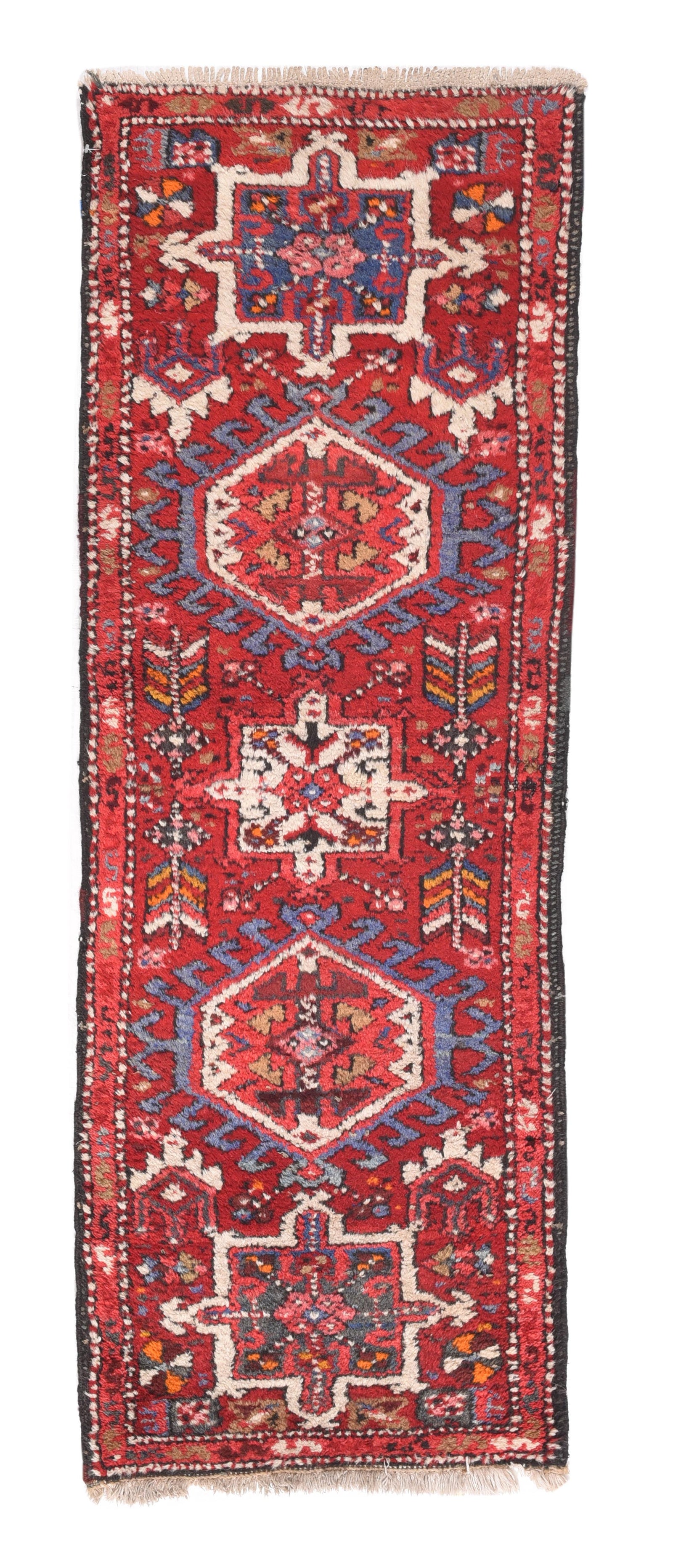 Semi Antique Persian Heriz Area Rug