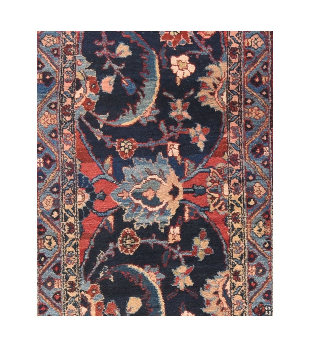 Semi Persian Heriz Area Rug