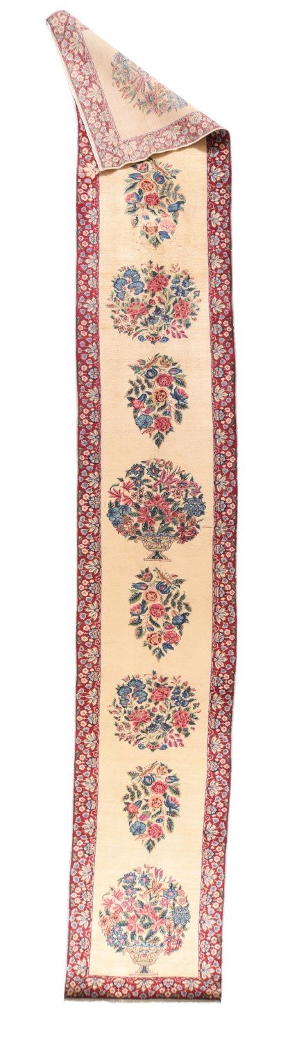 Fine Antique Persian Kerman, Size 2'5" X 16'2"