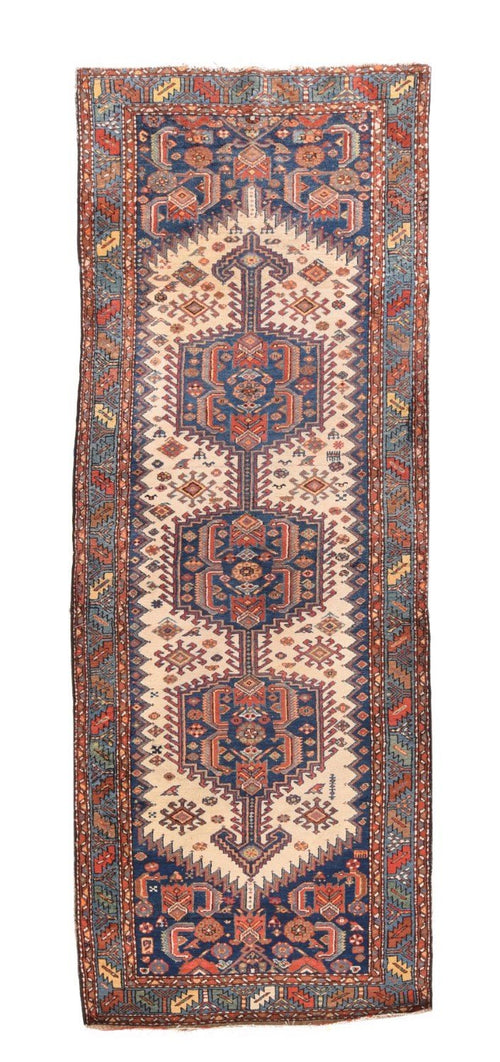 Fine Semi-Antique Persian Heriz, Size 3'10" X 12'2"