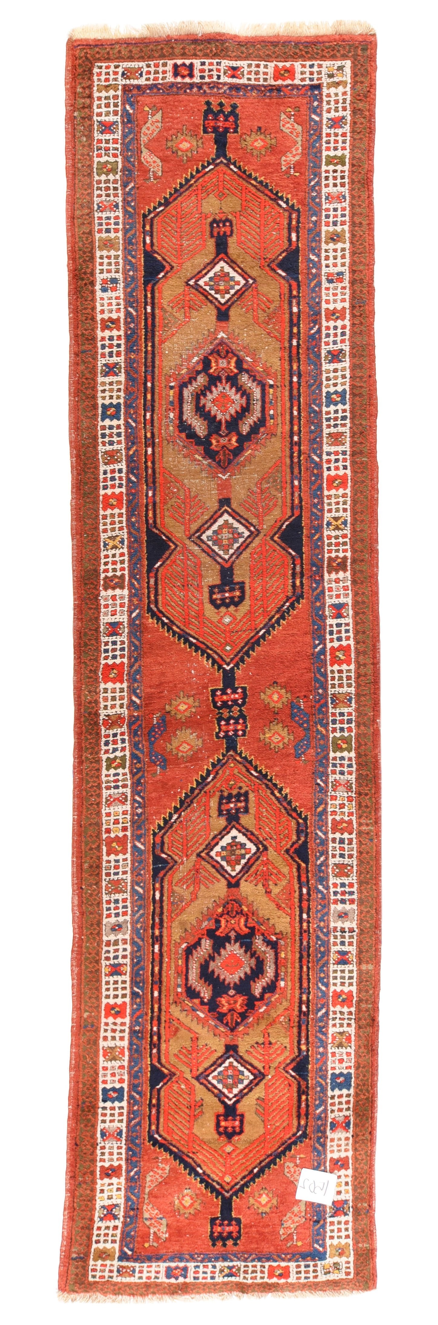 Semi Antique Persian Heriz Area Rug