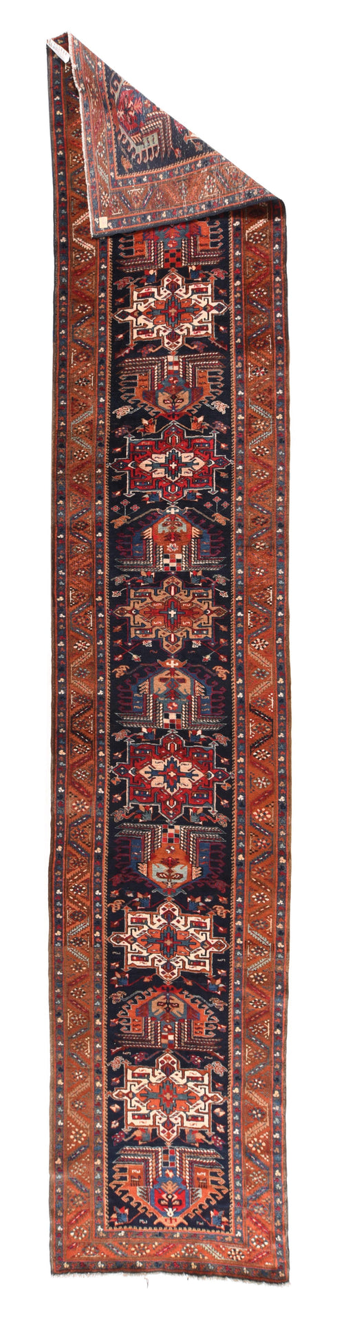 Antique Persian Karajeh Heriz Long Rug