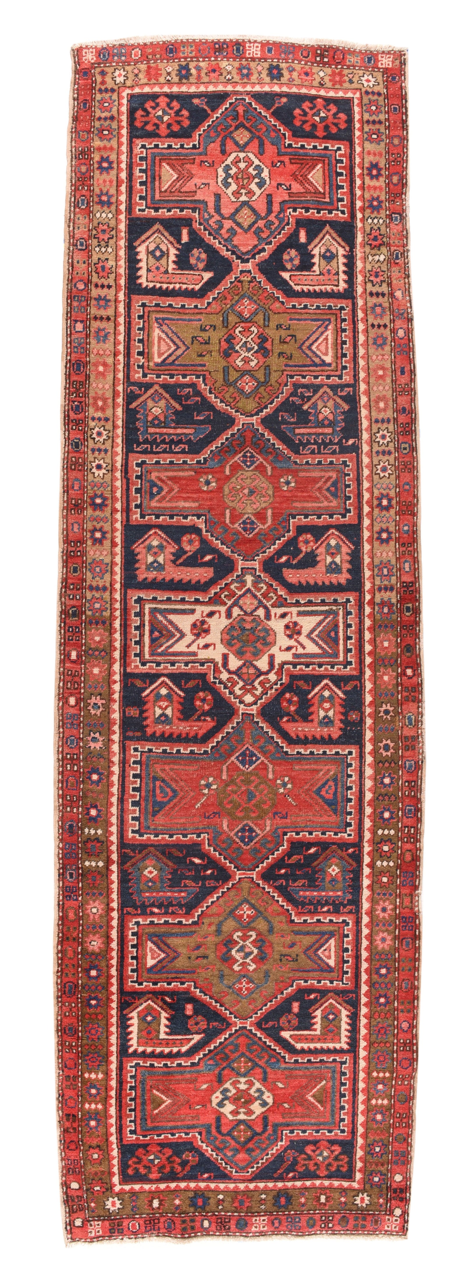 Hand Knotted Persian Heriz Wool