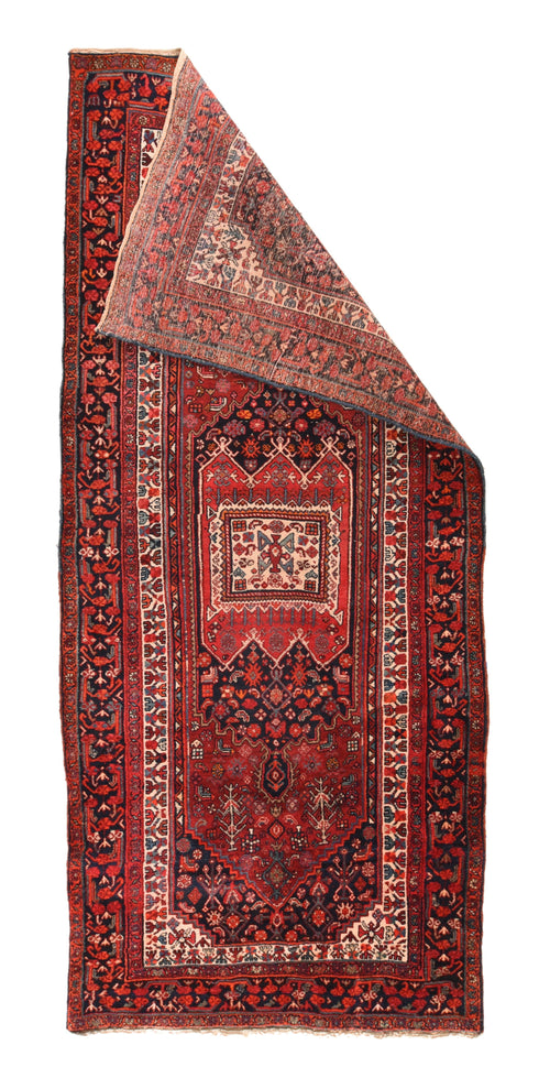 Fine Antique Persian Heriz Long Rug.