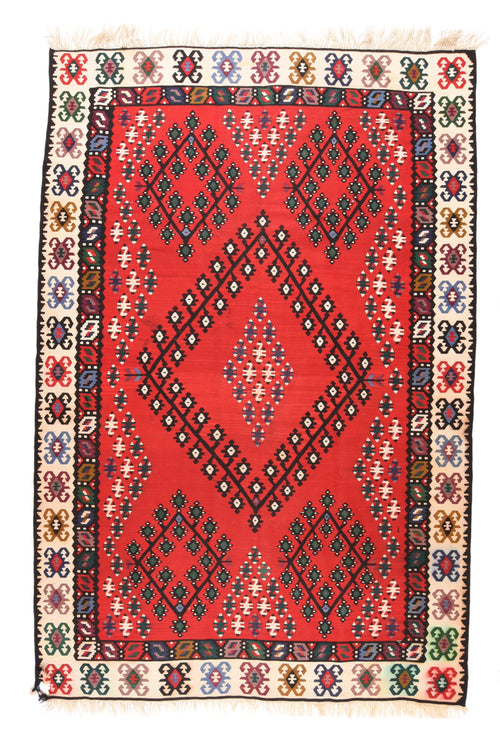 Fine Vintage Turkish Tribal Kilim