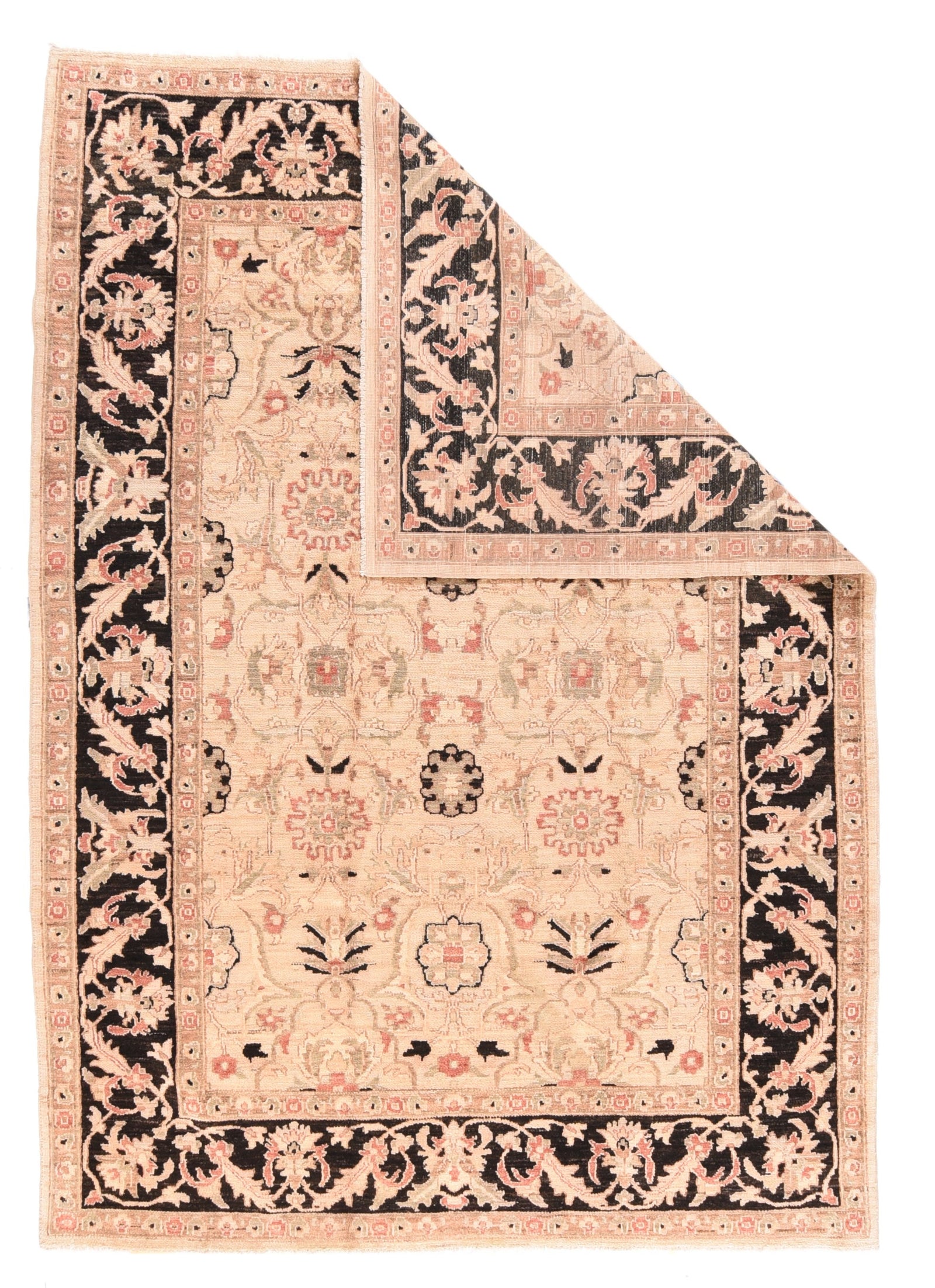 Fine Decorative Peshawar Rug Floral Design