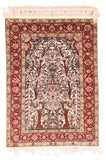 Antique Silk Hereke Turkish Rug