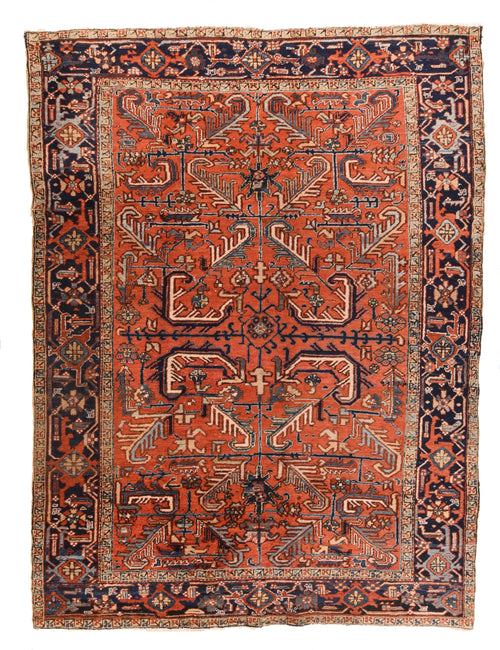 Hand Knotted Persian Heriz Wool