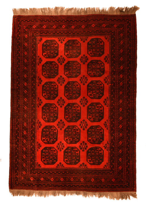 Fine Vintage Afghan Bokara Rug