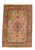 Hand Knotted Persian Tabriz Wool & Silk