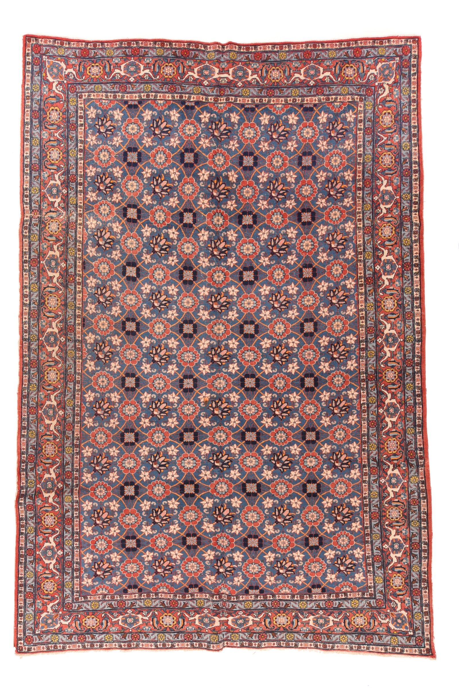 Hand Knotted Persian Veramin Wool