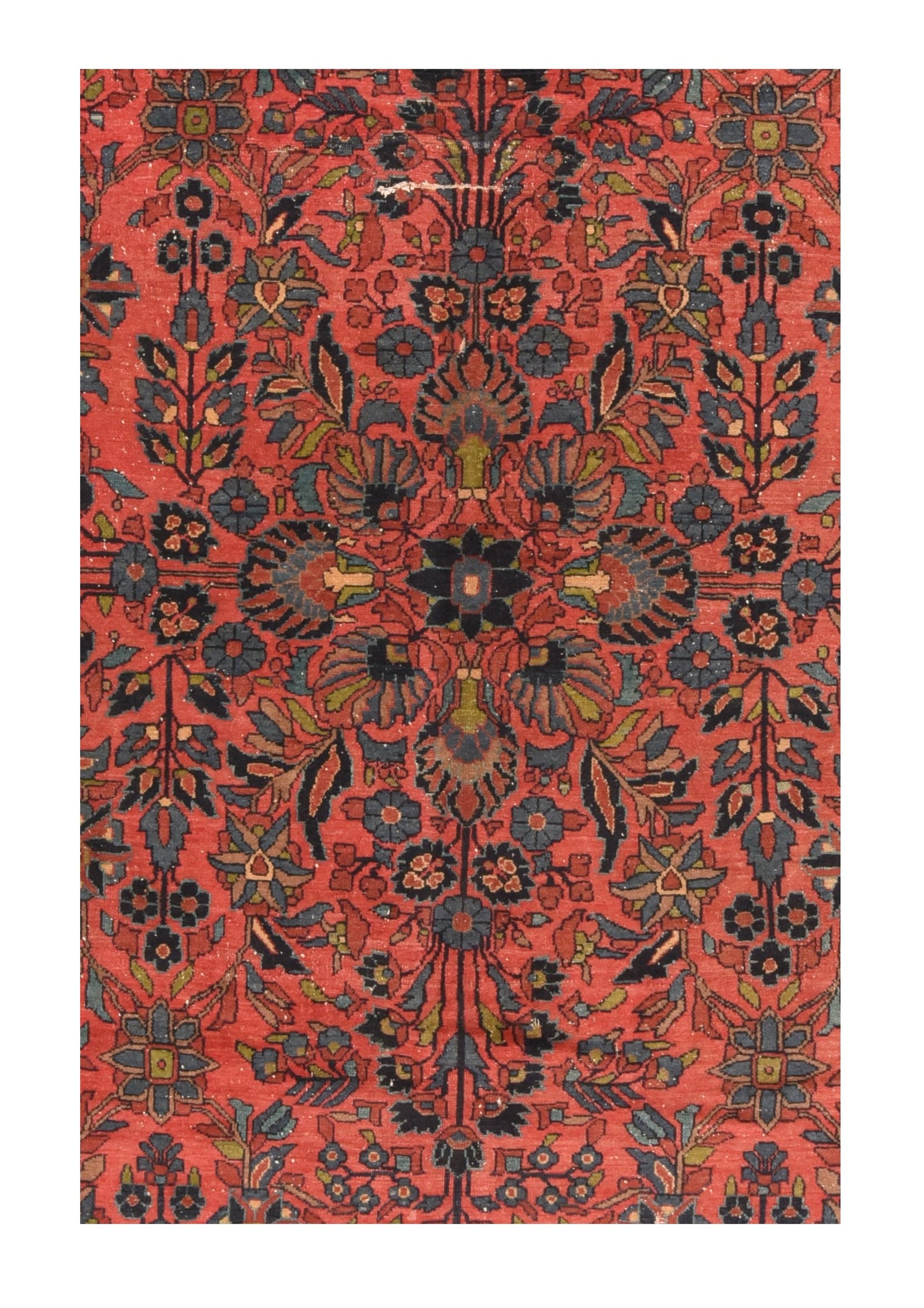 Fine Antique Persian Lilihan Rug