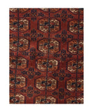 Semi Red Bokara Russain Area Rug