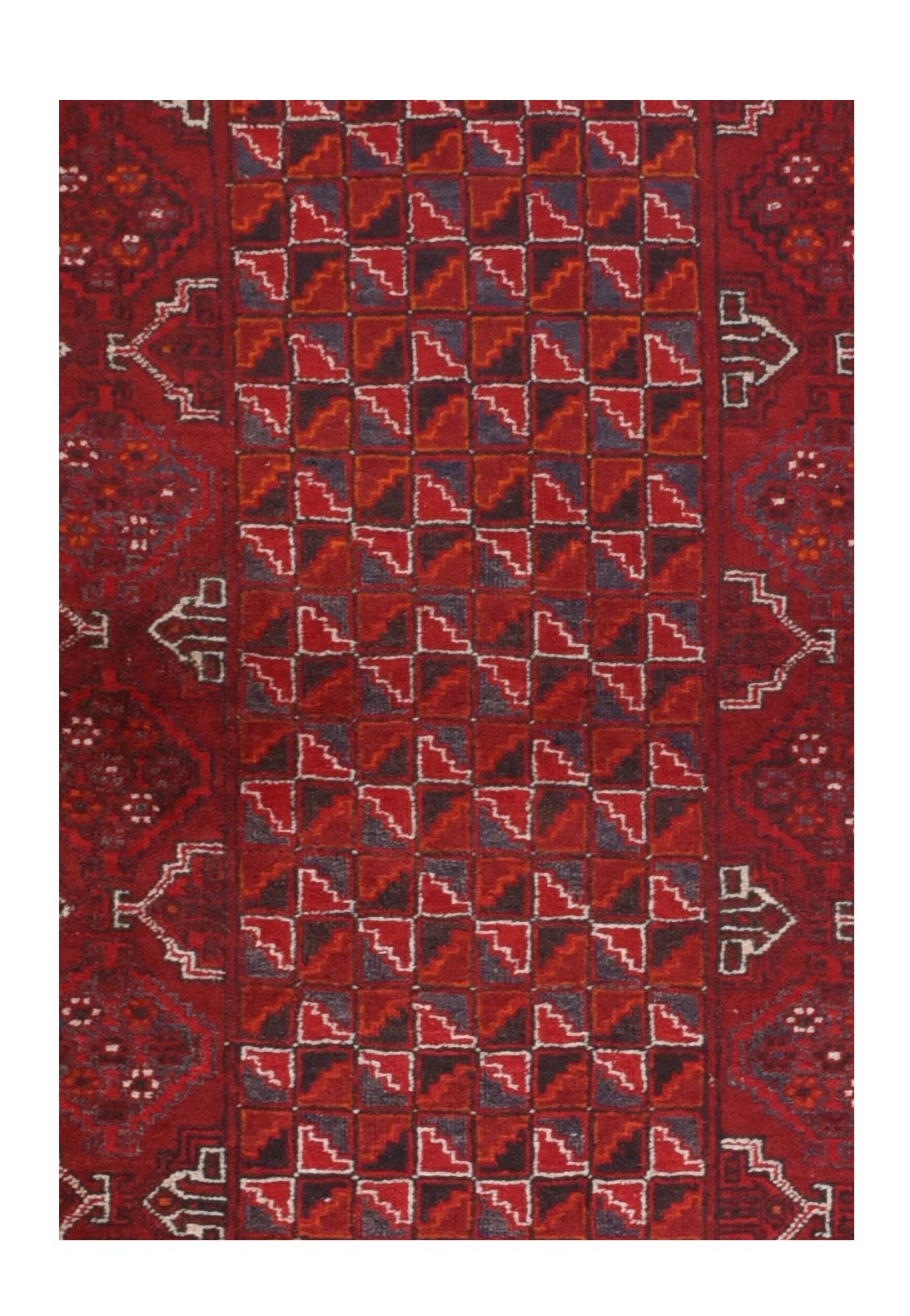 Semi Red Afghan Balouch Area Rug