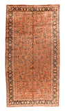 Antique Salmon Sarouk Persian Area Rug