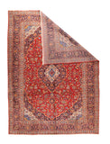 Vintage Red Kashan Persian Area Rug