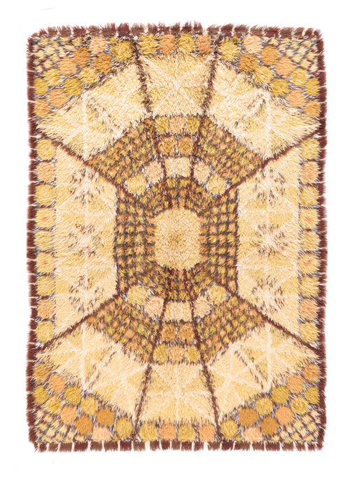 Vintage Beige Swedish/Carpet Area Rug