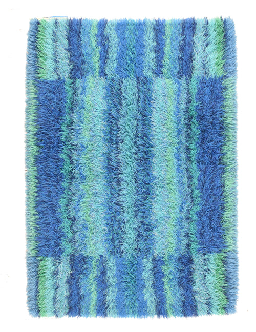 Vintage Blue Swedish/Carpet Area Rug