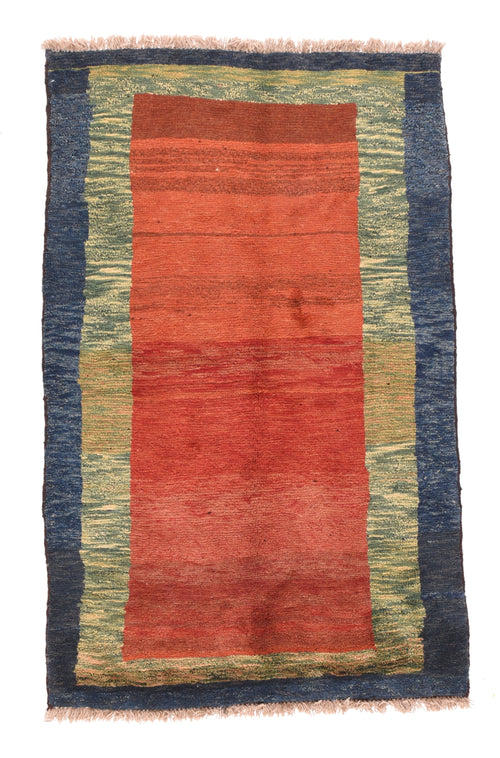 Vintage Red Fine Persian Gabbeh Area Rug