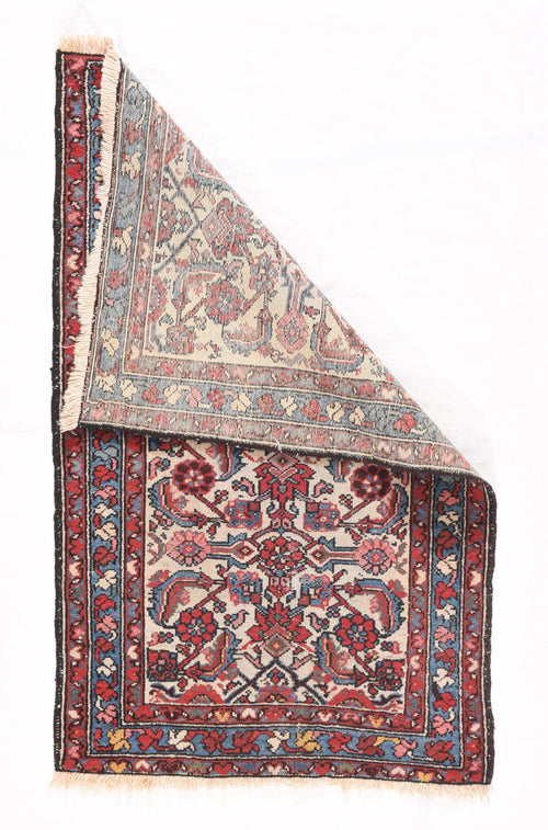 Semi Red Red Hamedan Persian Area Rug