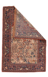 Antique Kashan Dabir Persian Rug