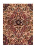 Antique Ivory Isfahan Persian Area Rug