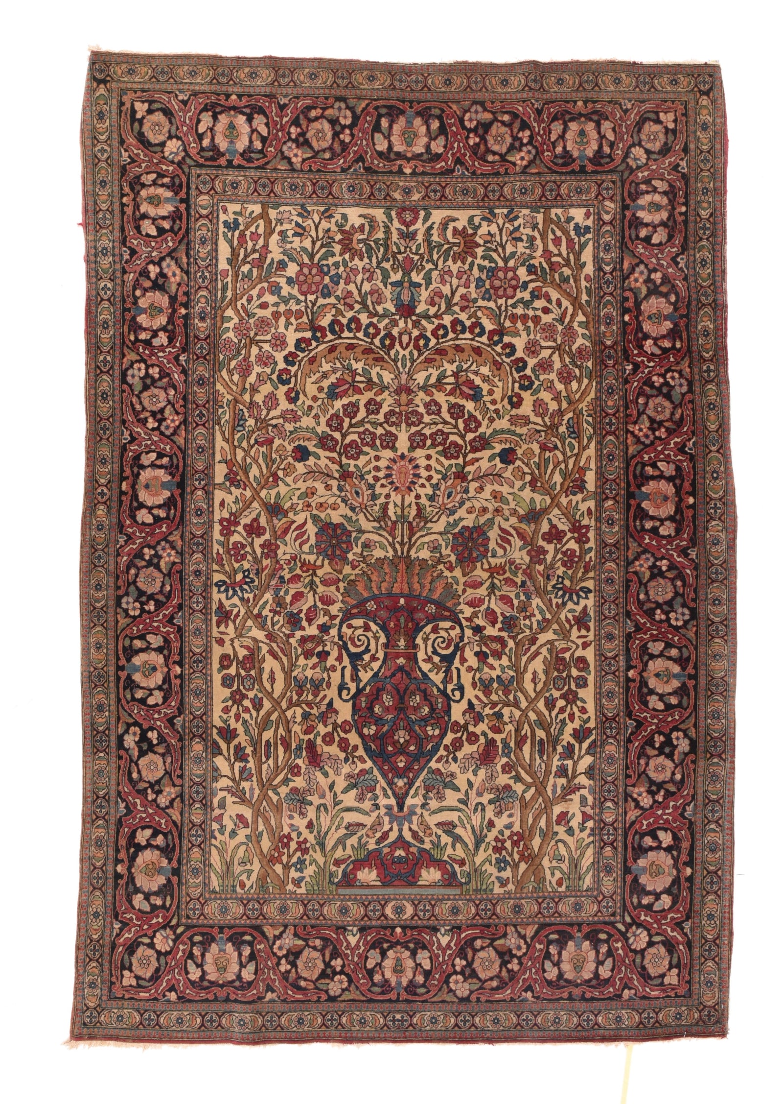 Antique Ivory Ivory Tehran Persian Area Rug