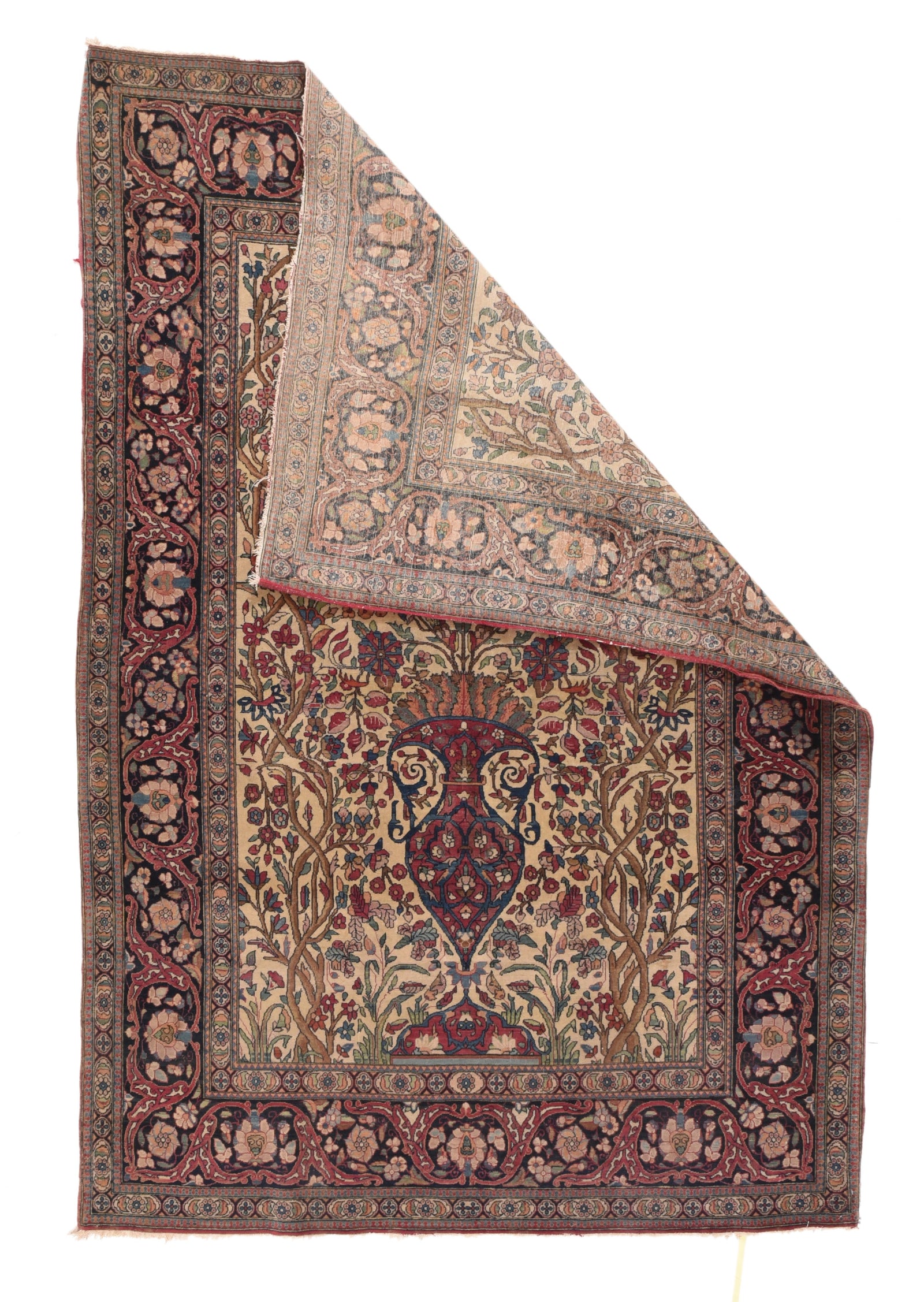 Antique Ivory Tehran Persian Area Rug