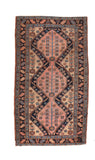 Antique Salmon Salmon Heriz Persian Area Rug