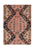 Antique Salmon Heriz Persian Area Rug