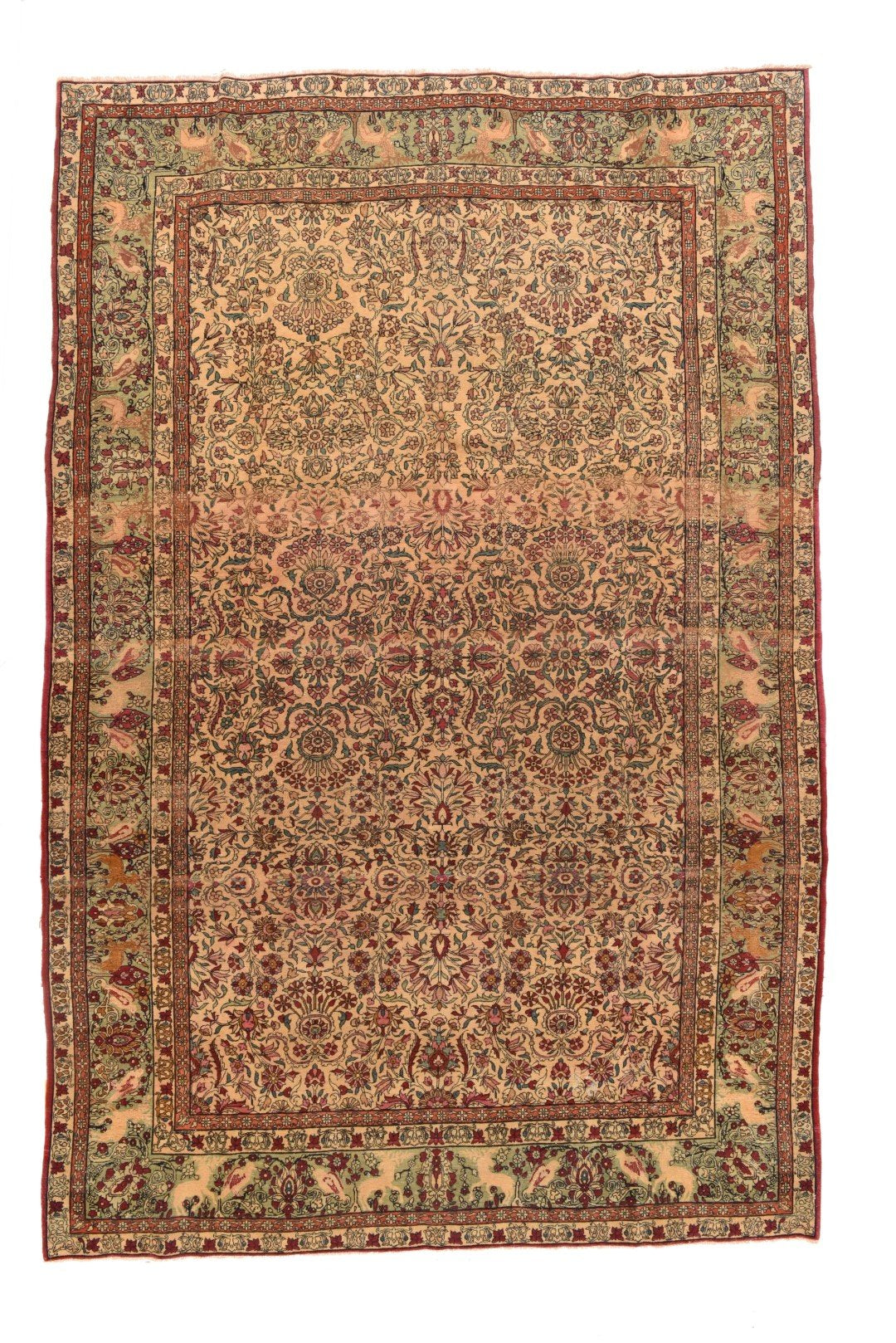 Antique Ivory Ivory Tehran Persian Area Rug