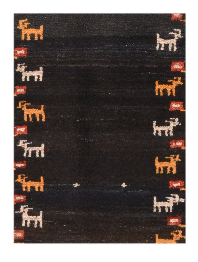 Vintage Persian Gabbeh Area Rug