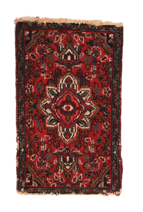 Vintage Red Hamedan Persian, Area Rug