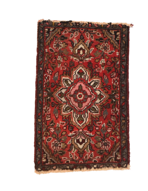 Vintage Red Hamedan Persian Area Rug