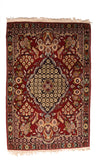 Antique Red Persian Kashan Area Rug