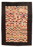 Vintage Brown Persian Tribal Gabbeh Area Rug